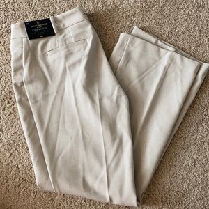 Petite Curvy Slacks - Khaki/White - NWT!